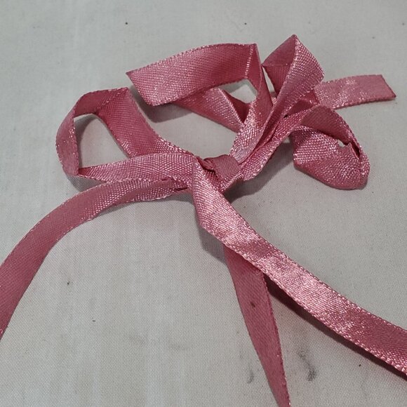 Bijou Iridescent Peace Sign silver with ribbon Necklace: - Picture 8 of 11